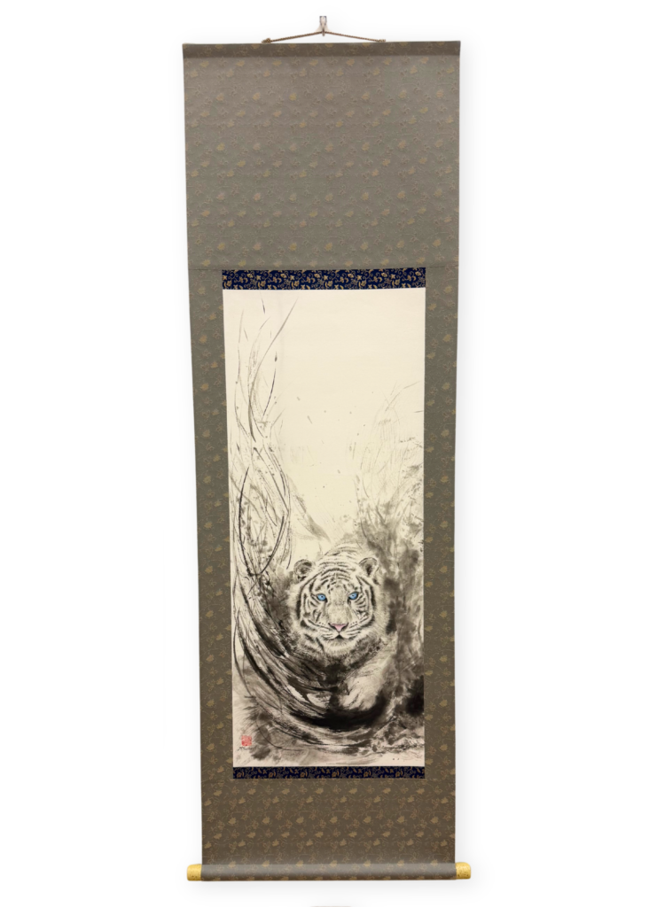yakko Biały Tygrys 白虎 malarstwo japońskie sumie tusz na papierze washi Nagroda Arata Shimao Prize 2026 Tokio
